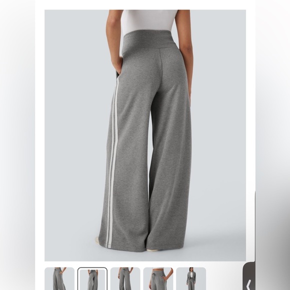 Halara Lounge Sweat Pant Small New in Package Ribbed High Waist MSRP $53.95 - Picture 2 of 5